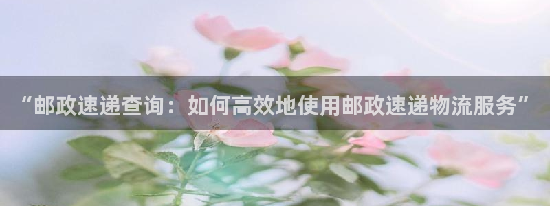 狗子28大神预测：“邮政速递查询：如